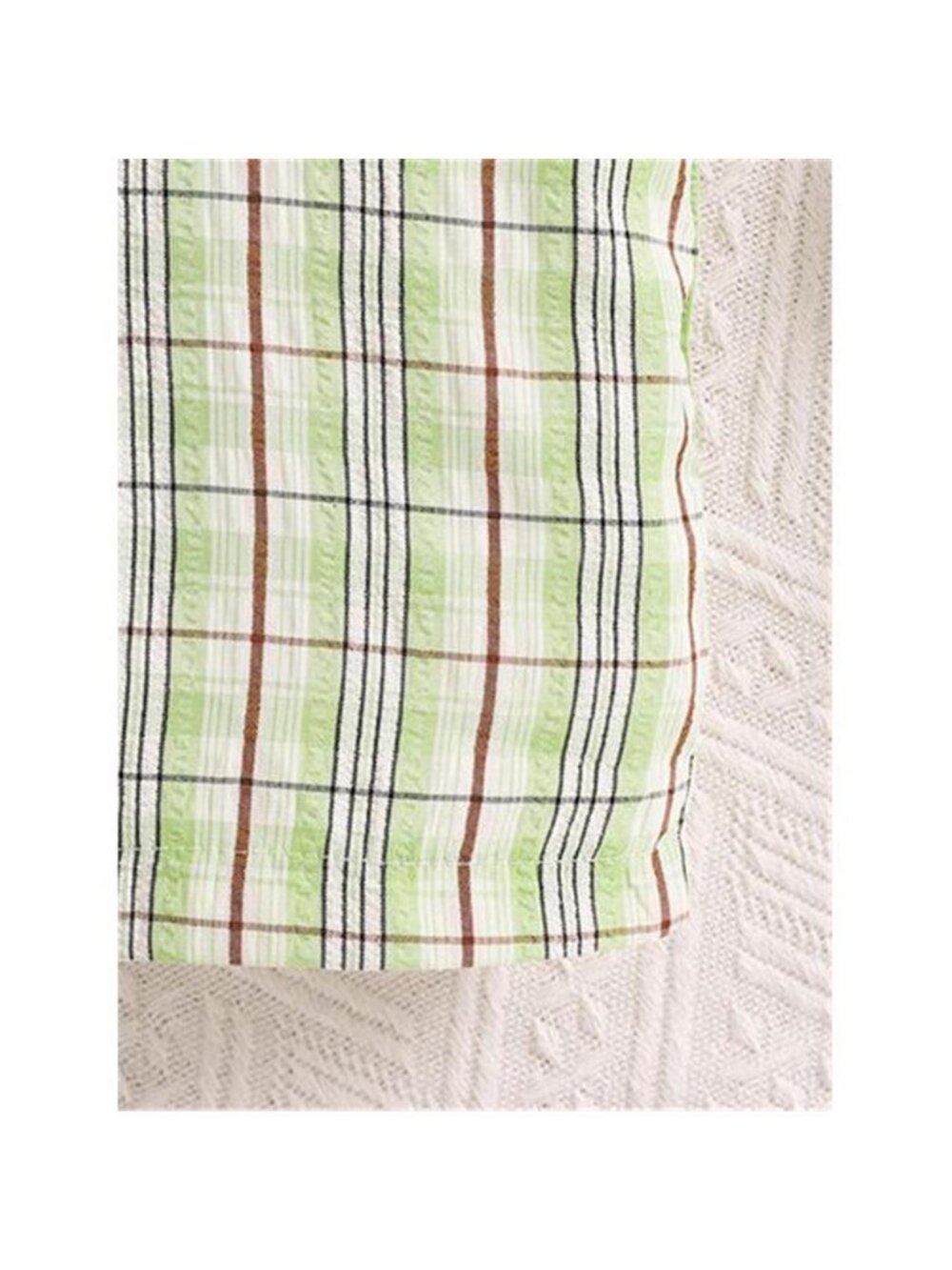 Children's Solid Color Polo & Plaid Overalls Set - Picture 4 of 6